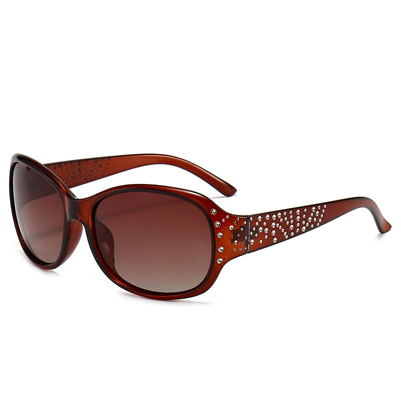 Gafas de sol de PC polarizadas al por mayor con diamantes